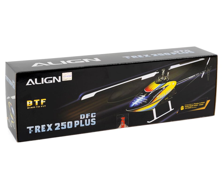 Align T-REX 250 Plus DFC Super Combo BTF Helicopter w/GPro  Gyro/ESC/Motor/Servos & CF Blade