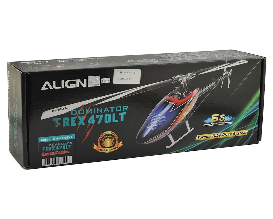 Align T-REX 470LT Dominator Super Combo Helicopter Kit [AGNRH47E09X] -  AMain Hobbies