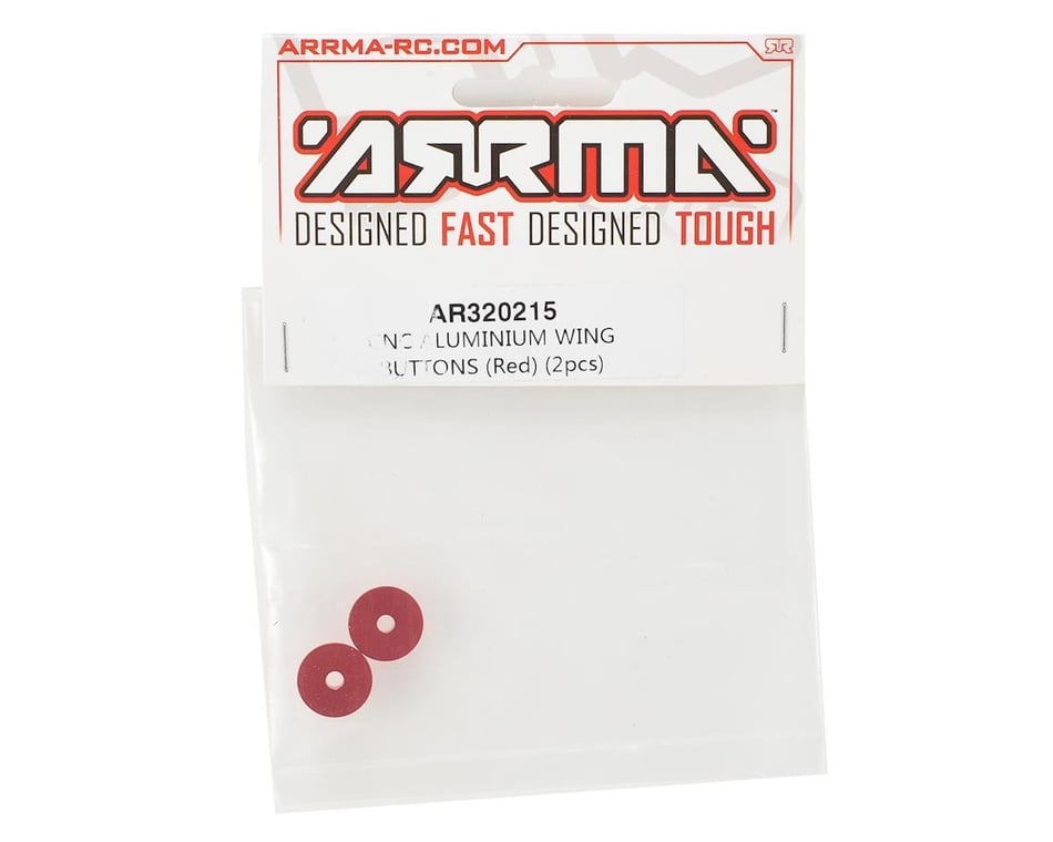 Arrma AR320215 AR320215 Wing bouton en aluminium rouge 2 