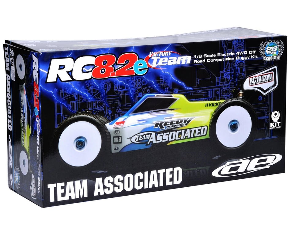 Team Associated Factory Team RC8.2E Buggy 1/8 Off-Rd Electric Econo Power Rubber Seal Bearings
