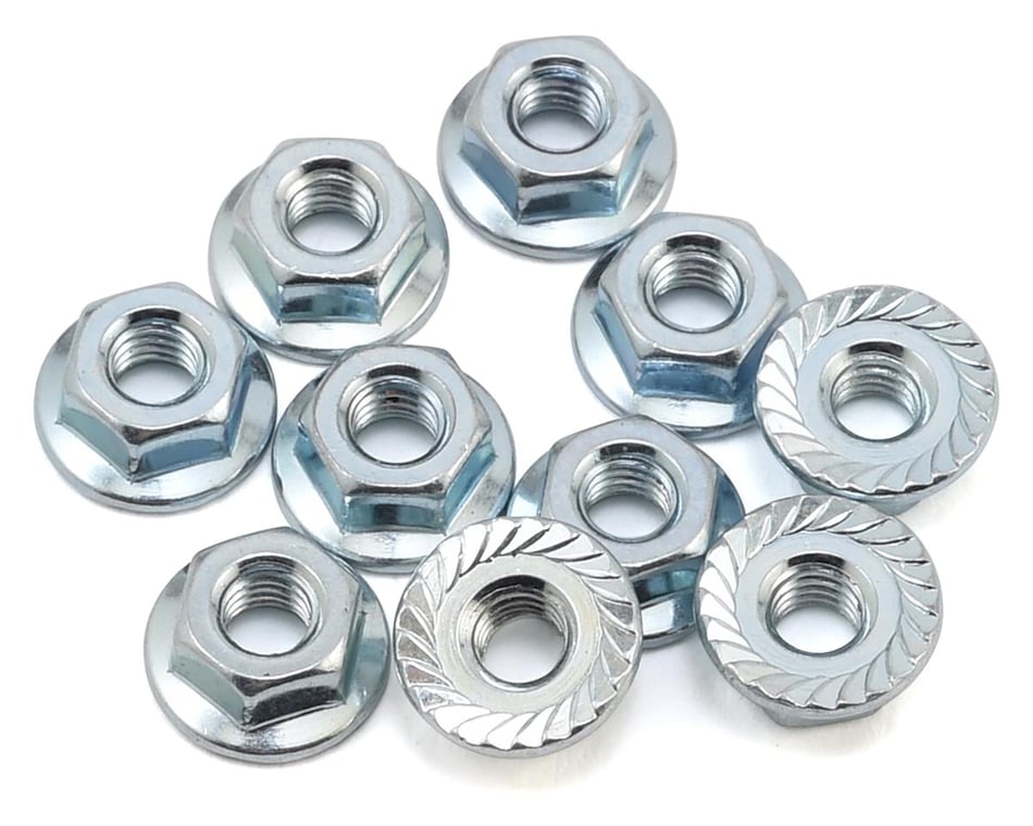 10 x M4 Serrated Stainless Steel Wheel Nuts Tamiya HPI Traxxas XRay AE Losi 