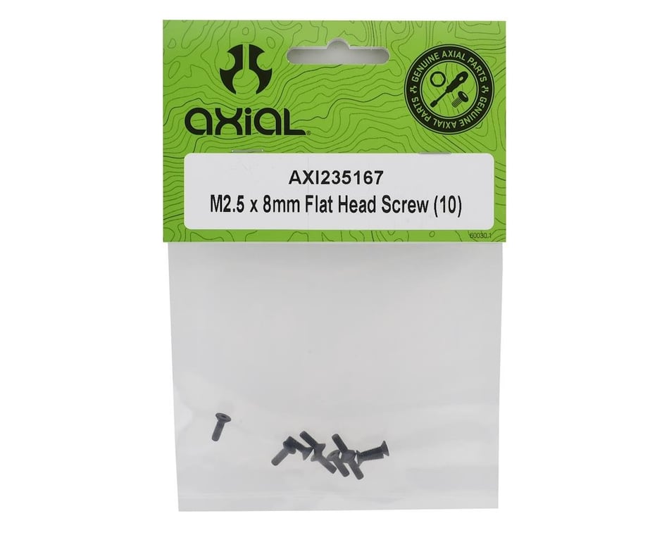 10 M2.5 x 8mm Flat Head Screws Axial Ryft AXI235167 