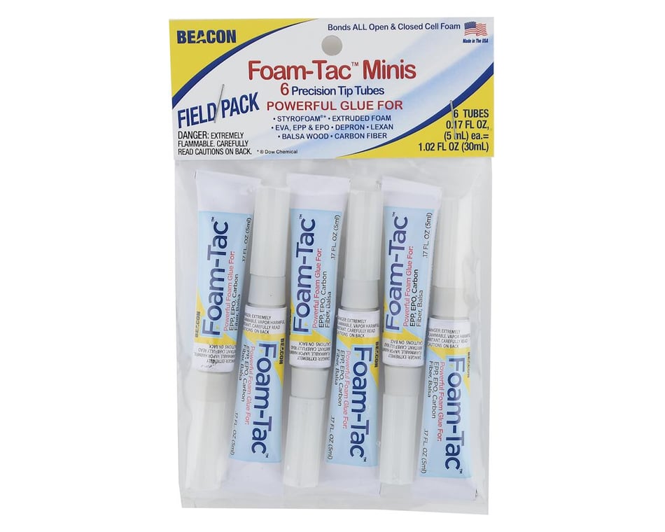 Beacon Adhesive Foam Tac Mini Glue (6 Tubes) [BCXFOAMTACMINI] - AMain  Hobbies