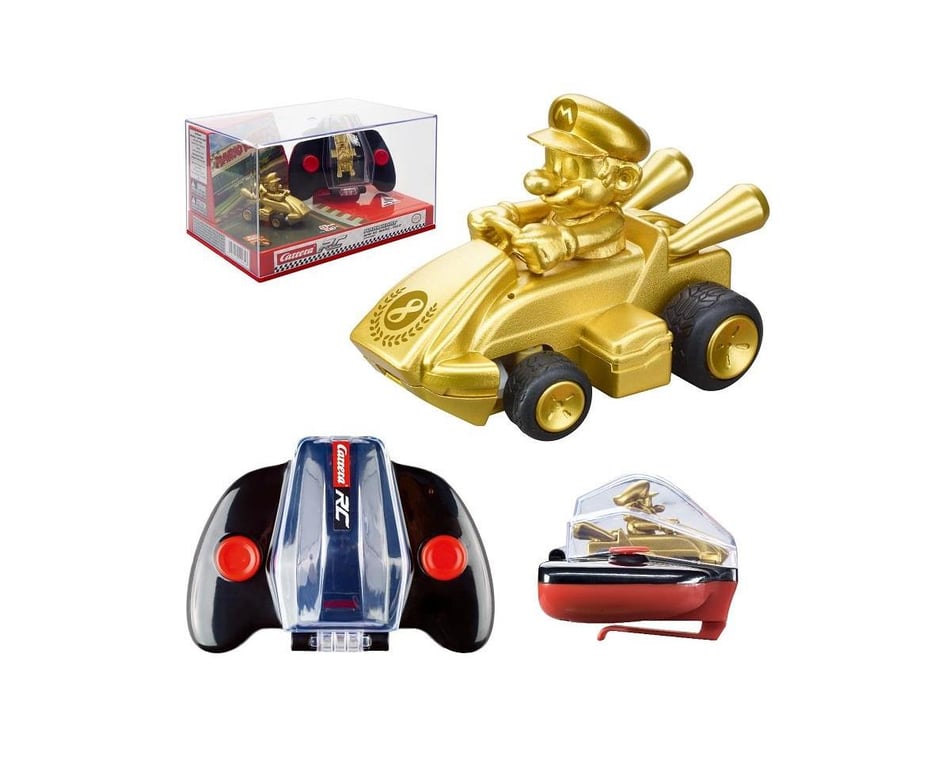 Carrera Nintendo Mario Kart Mini Mario RC Car (Gold) [CCN430001] - AMain  Hobbies