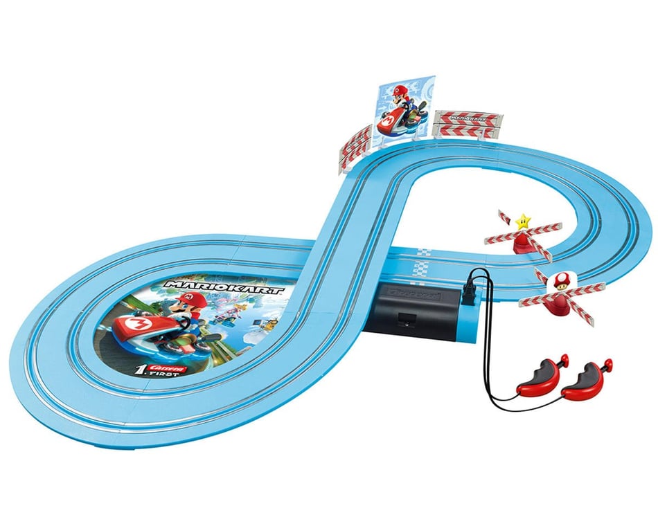 Carrera First Nintendo Mario Kart Slot Car Set with Mario Kart and Yoshi Kart