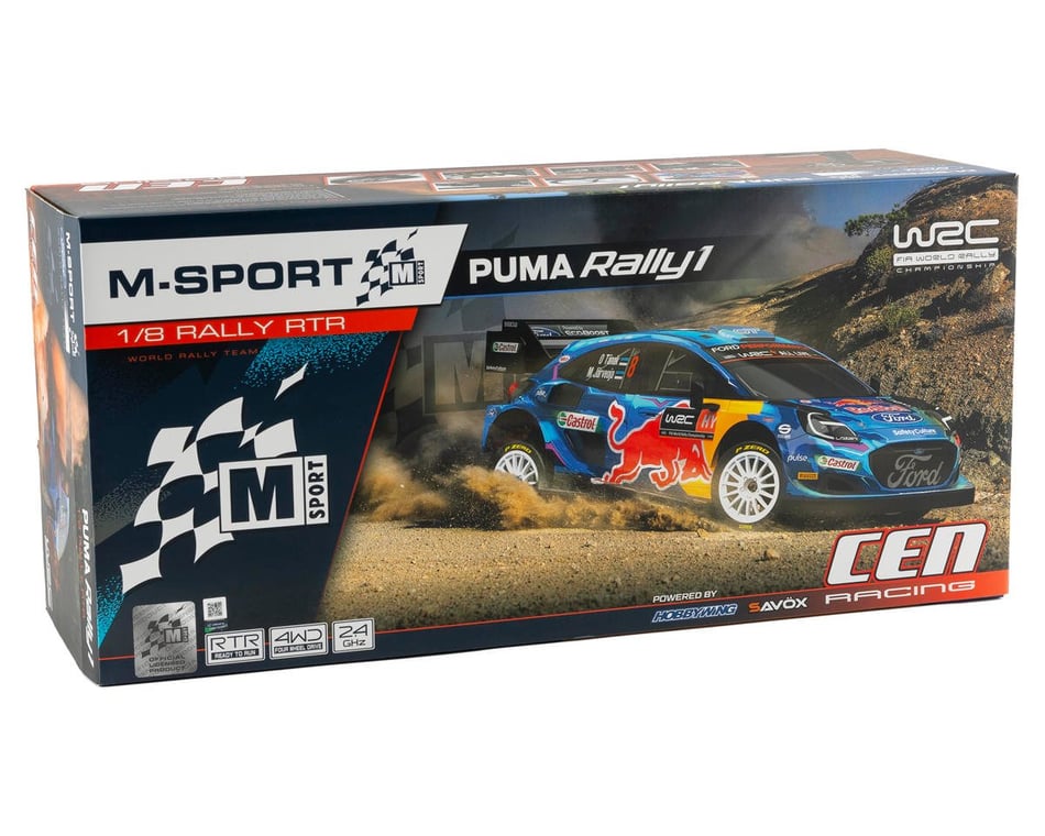 CEN Racing 8999 M-Sport Puma Rally 1-1/8 4WD RTR 3000KV Brushless Motor,  3CH RC Transmitter, Without Battery & Charger - Remote Control Car, RC Cars