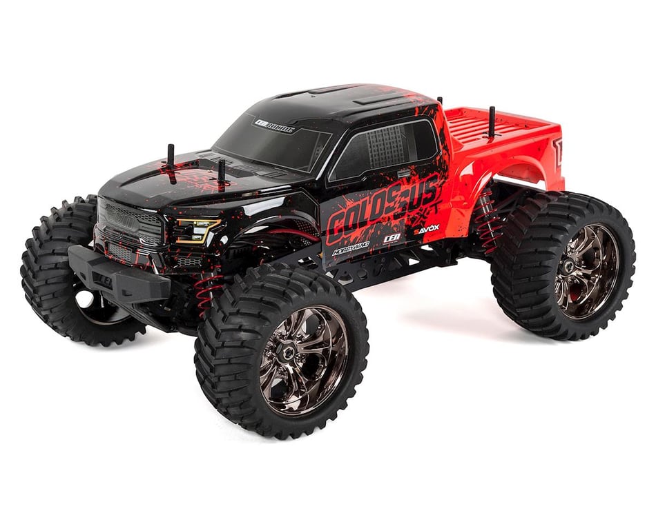 CEN Colossus XT Mega Brushless 4WD Monster Truck w HobbyWing ESC Savox Steel Gear Servo 2.4GHz Radio