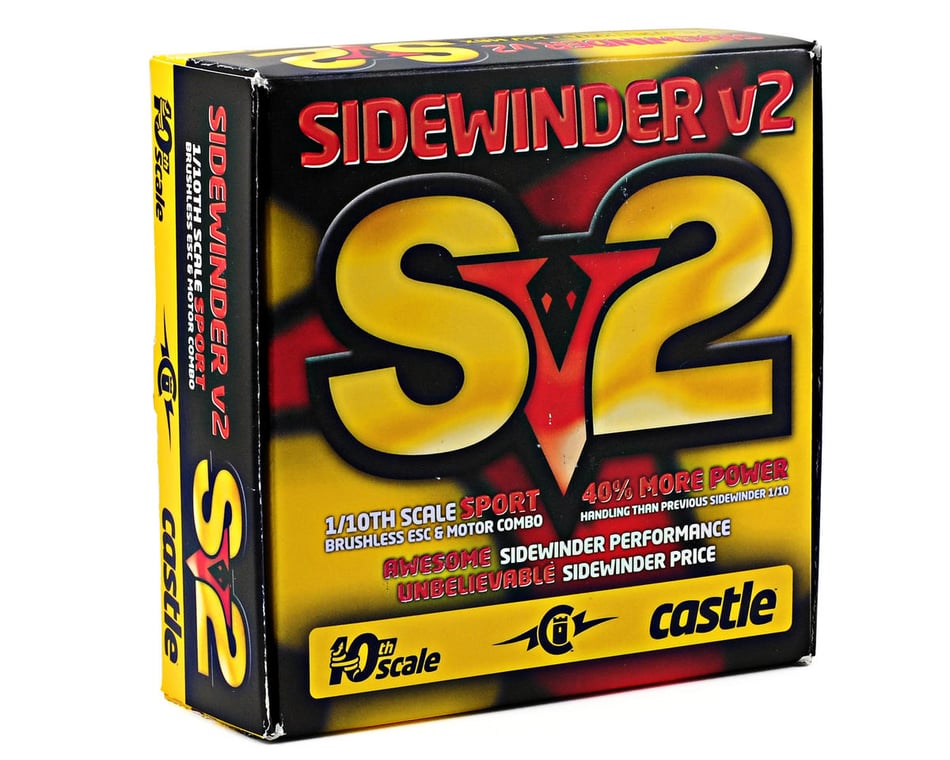 Castle Creations Sidewinder Sv2 1/10 12V Sport ESC/Motor Combo w/Neu-Castle  1406 (5700kV)