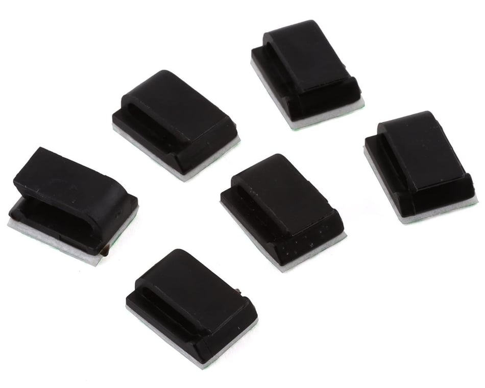 Black Plastic Wire Clips - 6 Clips Per Pack