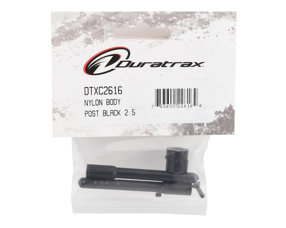 2 DuraTrax DTXC2616 Nylon Body Post Black 2.5