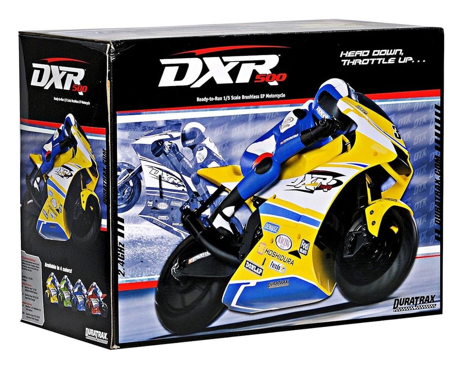 DuraTrax DXR500 1/5 Brushless Motorcycle RTR w/2.4GHz Tactic Radio System  (Blue)