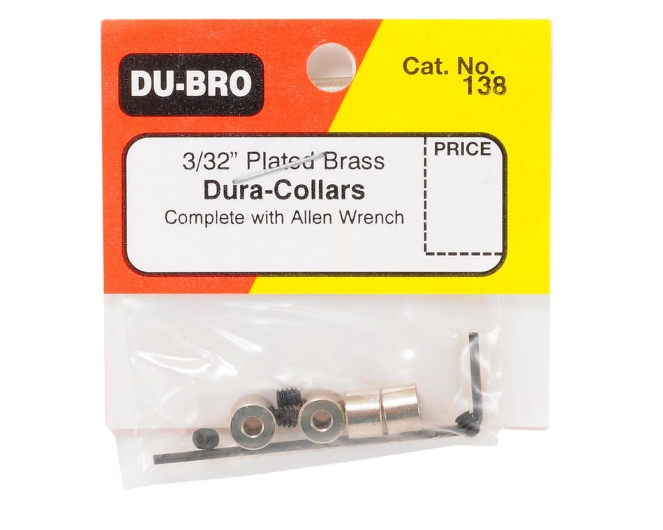 DUBRO 138 DURA-COLLARS 3/32in 4 PCS PER PACK DBR138