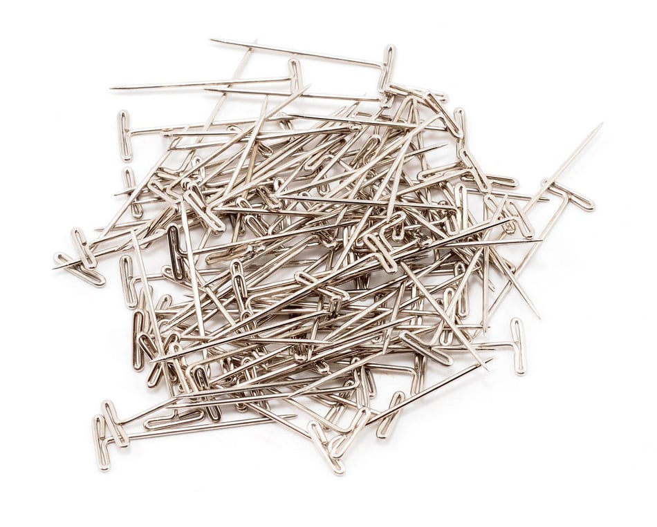 Dubro 1-1/2 Nickel Plated T-Pins (100)