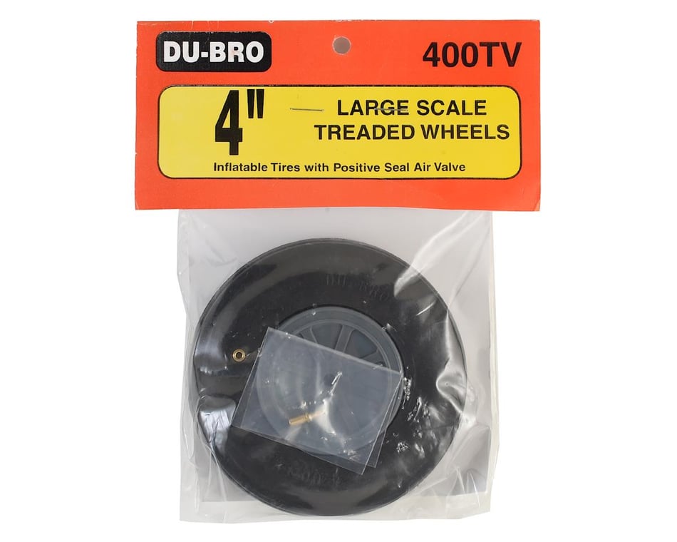 DuBro 400tv Large Scale Treaded Wheel 4 Dub400tv for sale online 