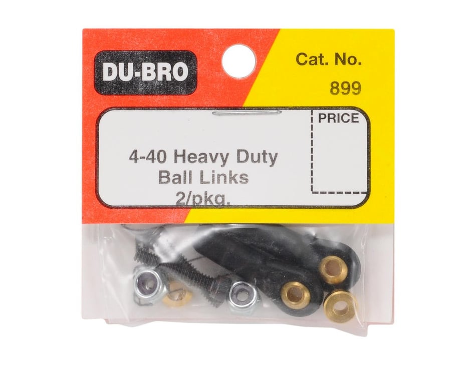 F-DB899 2 Pack Dubro 4-40 Heavy Duty Ball Links 