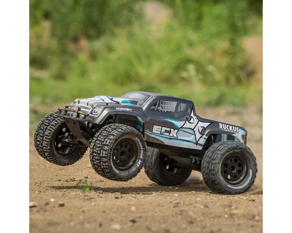 ECX Ruckus 1 10 2wd Brushless Monster Truck w 2.4GHz Radio ECX03314 AMain Hobbies