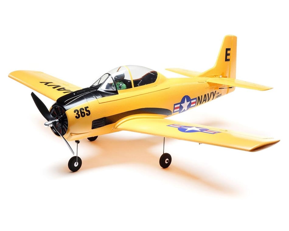 SCRATCH DENT E flite T 28 Trojan BNF Basic Electric Airplane 1118mm w AS3X SAFE Technology