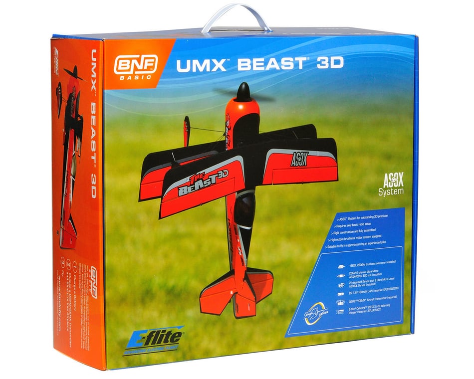 E-flite Ultra-Micro UMX Beast 3D Bind-N-Fly Airplane [EFLU4850] - AMain  Hobbies