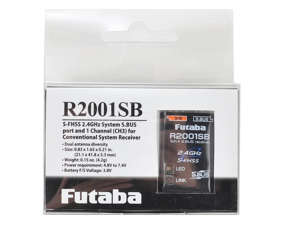 Futaba R2001SB 2.4GHz 1-Port S-FHSS S.Bus Receiver