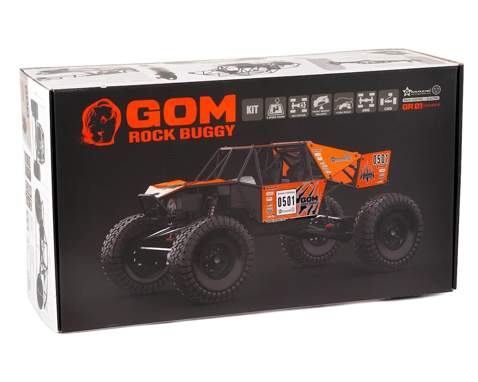 For 1:10 Gmade GOM GR01 4WD RC Crawler Cars Metal Chassis Protection Skid Plate