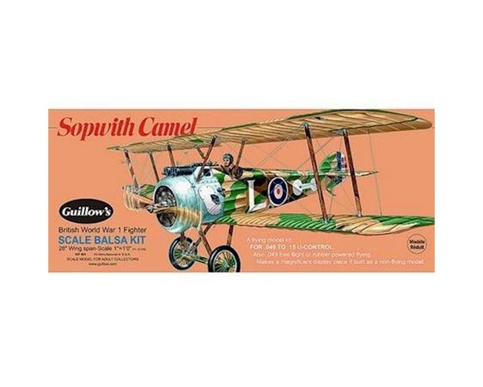 Guillows Sopwith Camel Model Kit [GUI801] - AMain Hobbies