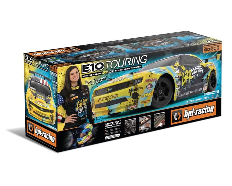 HPI Racing E10 Michele Abbate TA2 Camaro RTR with Battery Charger