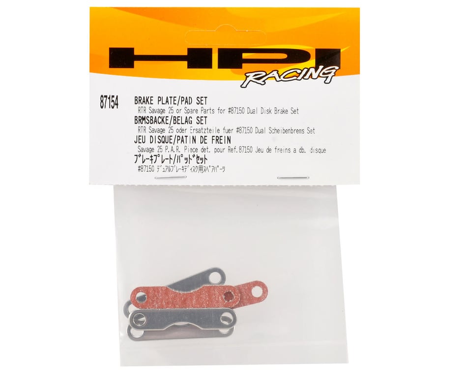 HPI Brake Plate & Pad Set