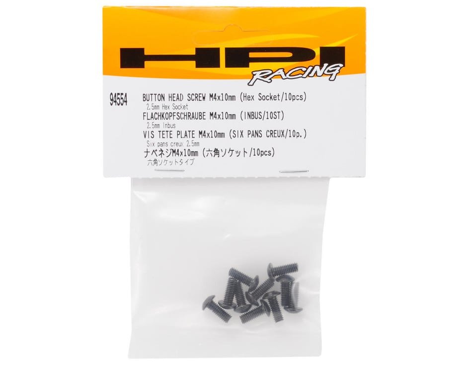 HPI 4x10mm Button Head Screw (10)