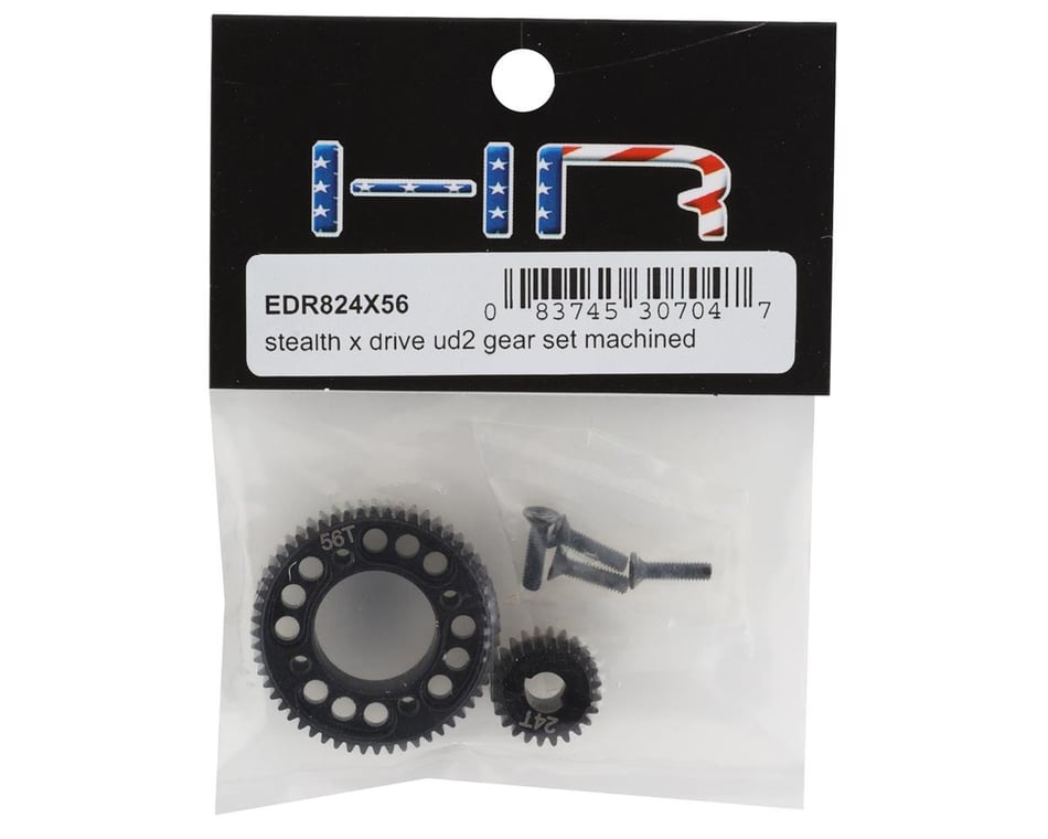 Hot Racing EDR824X56 Stealth X Drive UD2 Gear Set Machined Element