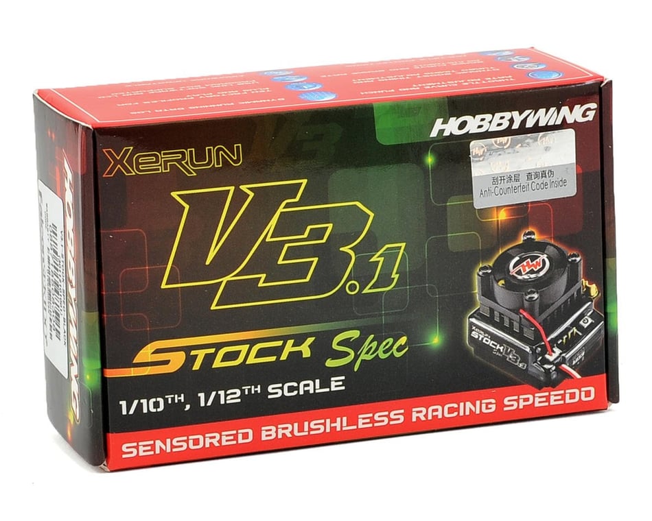 Hobbywing Xerun V3.1 Stock Spec Sensored Brushless ESC