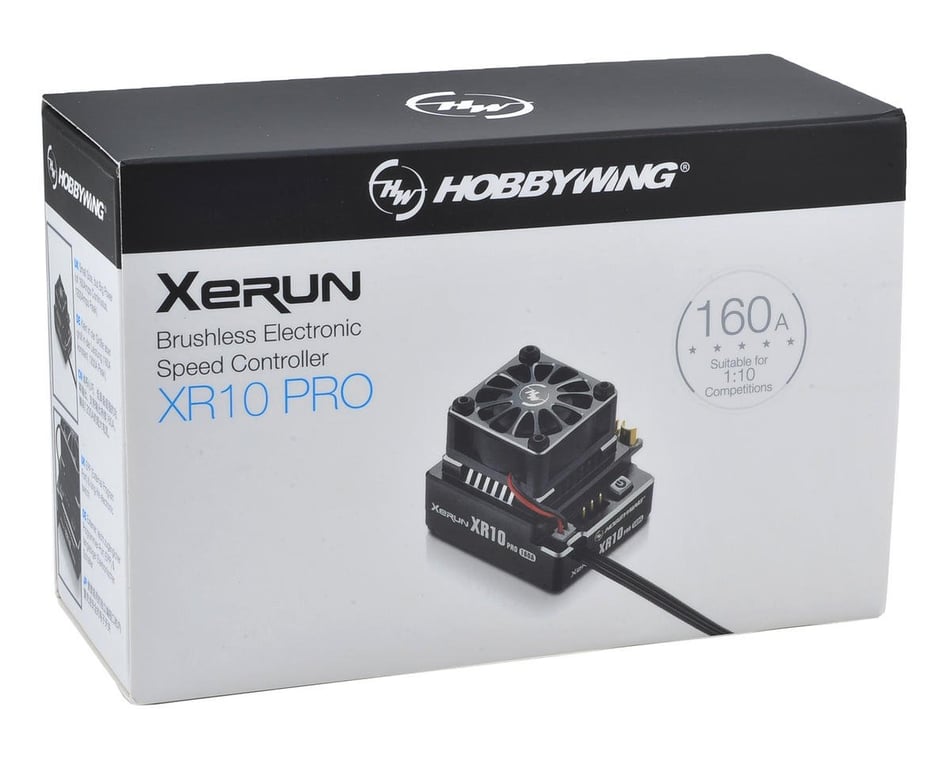 Hobbywing Xerun XR10 Pro 160A Sensored Brushless ESC (Black