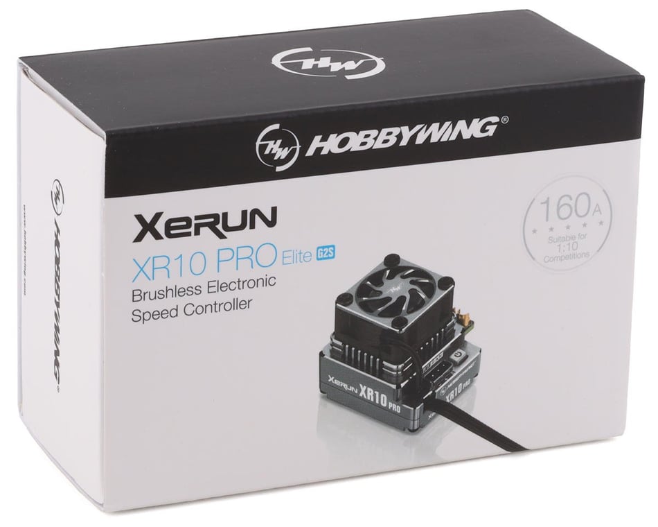 Hobbywing Xerun XR10 Pro G2S Elite 160 A sensored brushless ESC Midnight Silver 