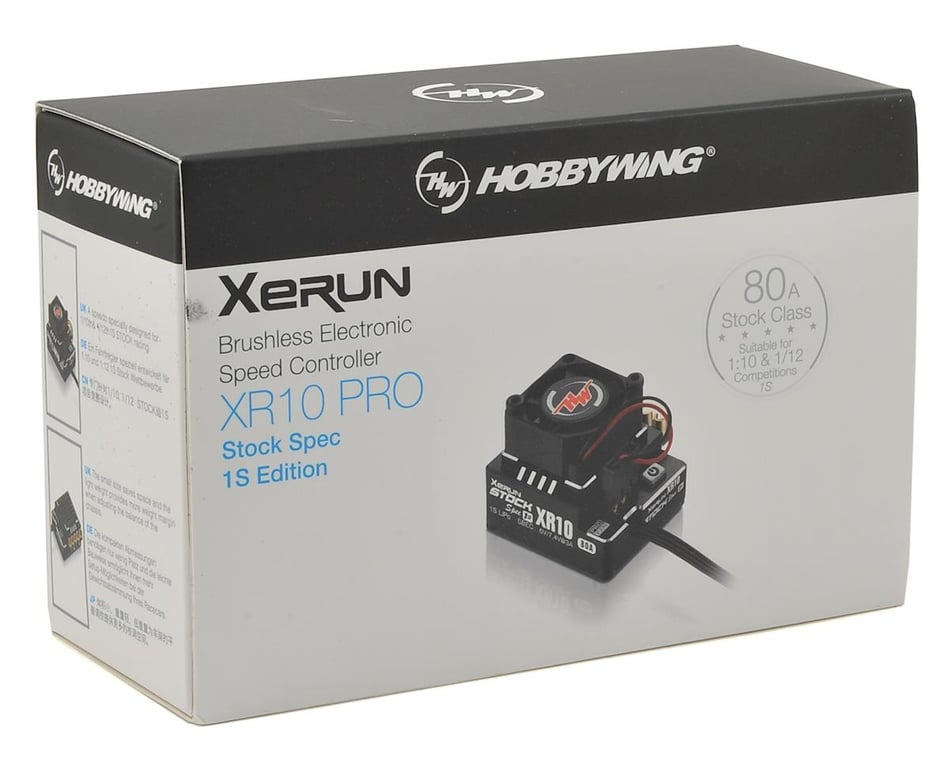 Hobbywing Xerun XR10 Pro 1S Stock Spec 1/12 Sensored Brushless ESC