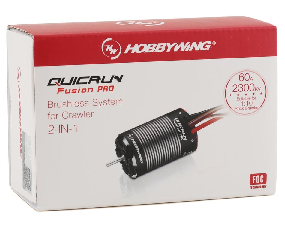 Hobbywing Quicrun Fusion 1800k Sensored Brushless 1 en 2 