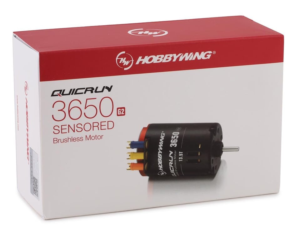 Hobbywing Quicrun 3650 G2 Sensored Brushless Motor (6.5T) [HWA30404312] -  AMain Hobbies