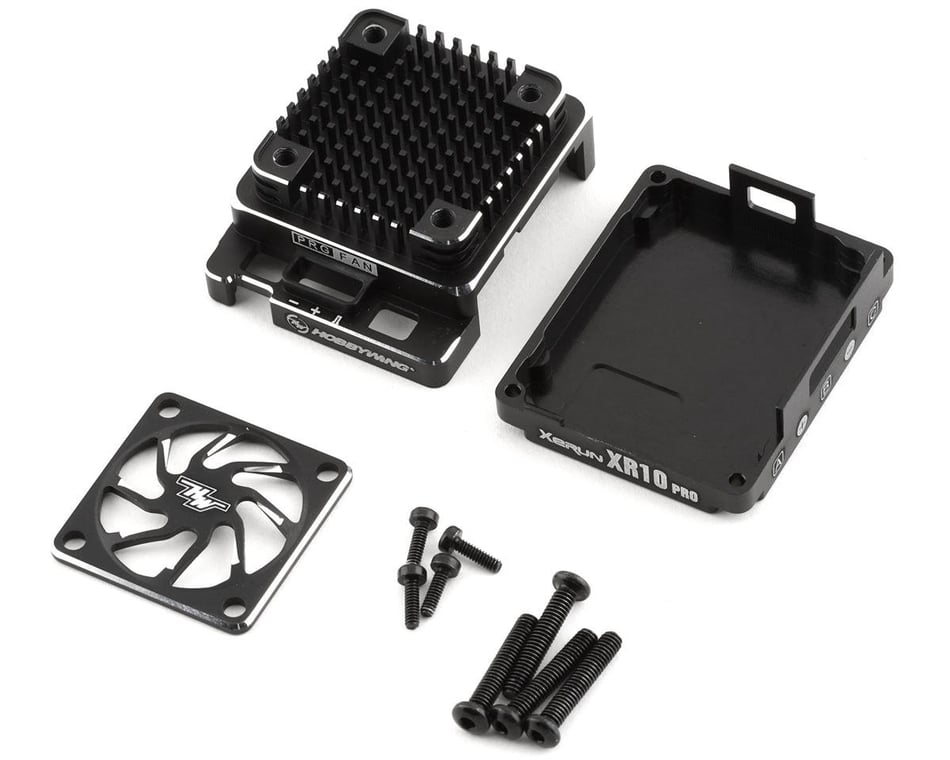 Hobbywing Aluminum XR10 Pro 160A ESC Top Case Set (Black)