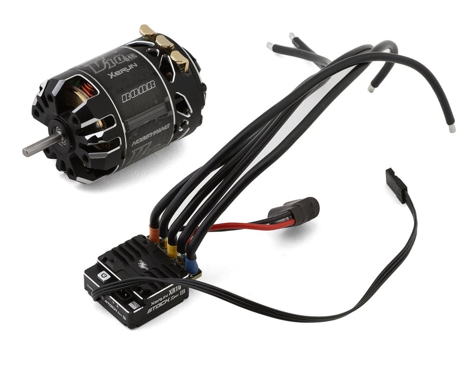 Hobbywing XR10 Stock Spec G2 Sensored Brushless ESC/V10 G4R Motor Combo  (13.5T)