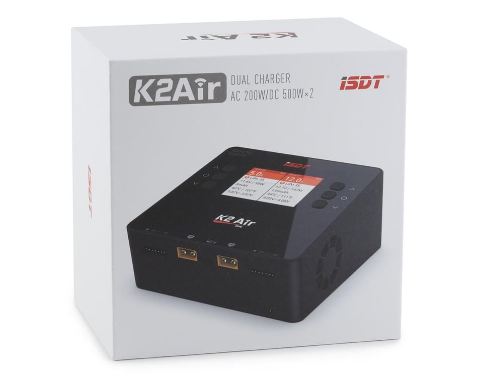 iSDT K2 Air 35A Smart AC/DC Dual Charger (AC200W/DC500W x2) [ISD