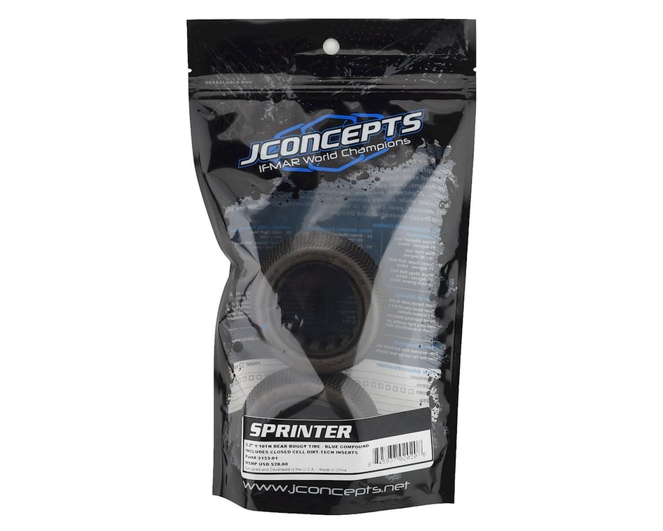 2 JConcepts 3231 "Dirt-Tech" 1/10 2WD 2.2 Front Buggy Closed Cell Tire Insert 