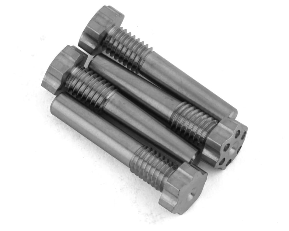 J&T Bearing Co. Premium Mugen/AE Titanium Lower Shock Screw Set (4)