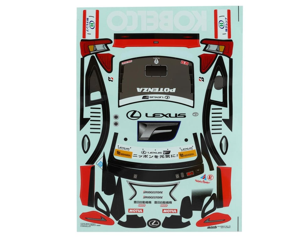 Killerbody Denso Kobelco Sard RC F 1/10 Touring Car Body Kit