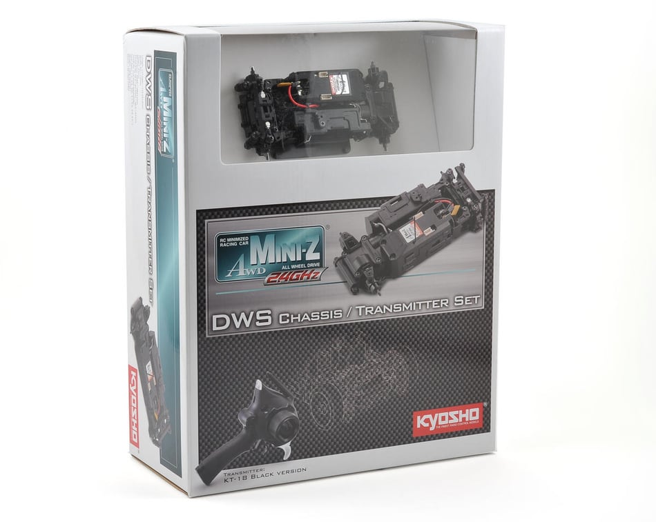 Kyosho MA-015 AWD DWS Mini-Z ARR Chassis Set w/KT-18 2.4GHz Transmitter