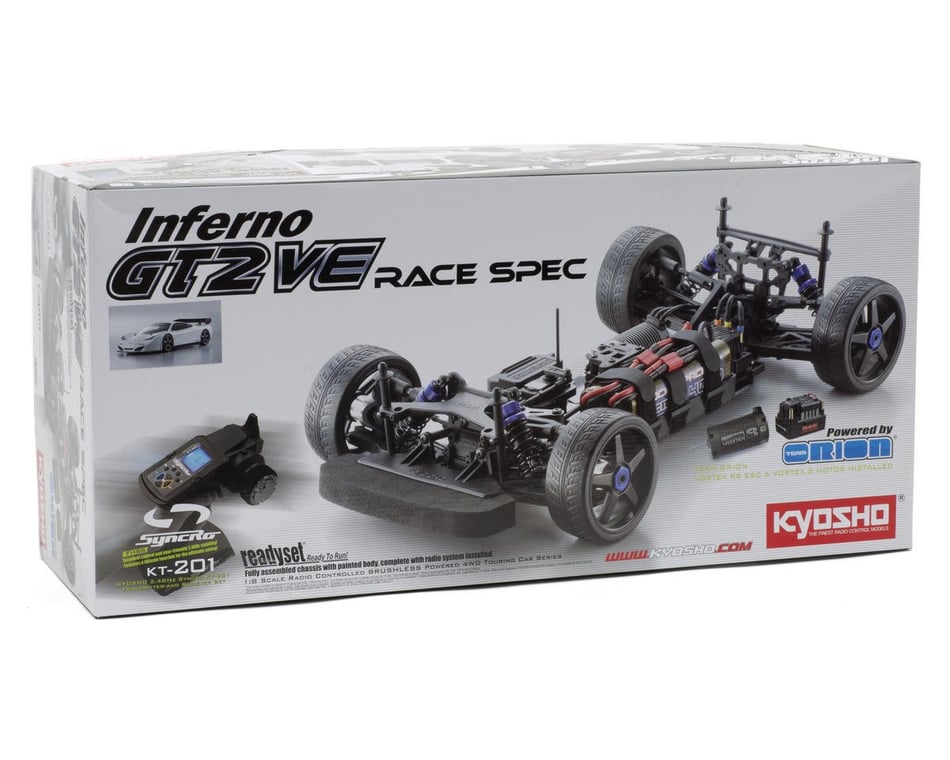 Kyosho Inferno GT2 VE Race Spec Ceptor ReadySet 1/8 Scale Electric On-Road  Kit w/KT-201 2.4GHz