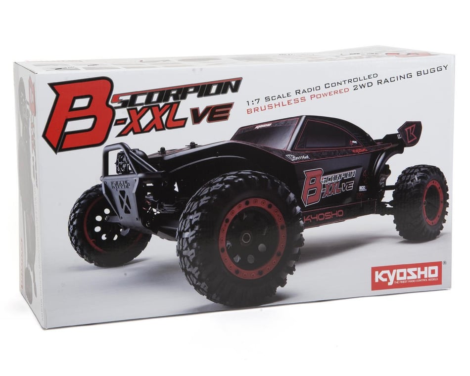 Kyosho Scorpion B-XXL 1/7 Scale 2wd Buggy w/Syncro 2.4GHz Radio System  (Black)