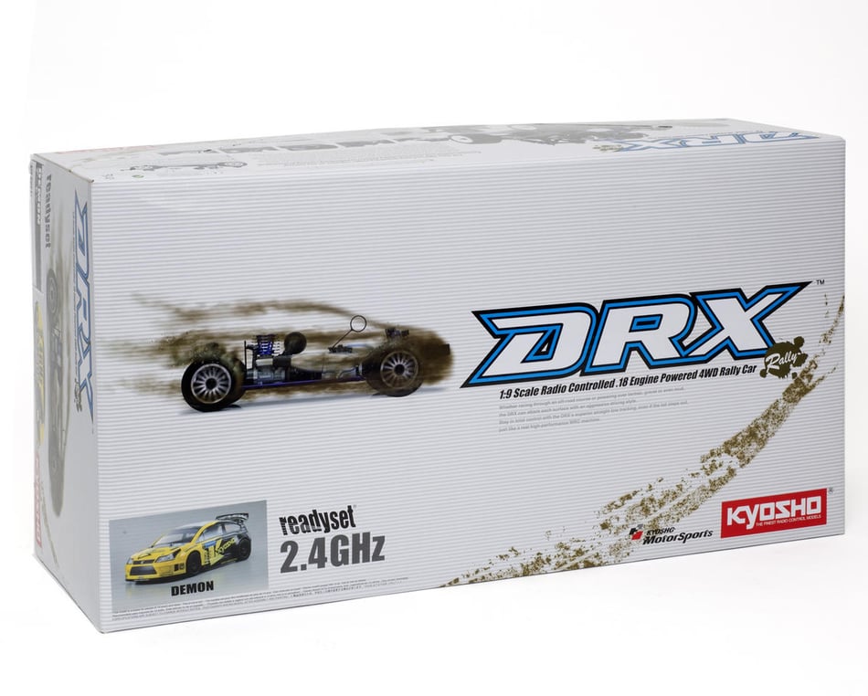 Kyosho DRX Demon 1/9 ReadySet Nitro Rally Car w/KT-200 2.4GHz Transmitter