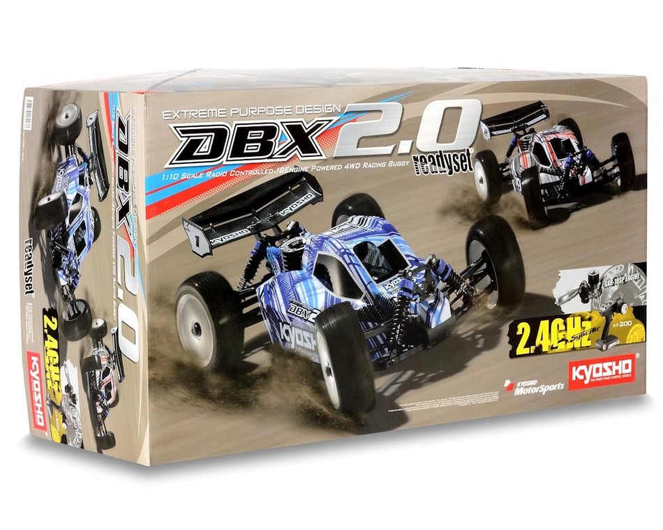 Kyosho DBX 2.0 ReadySet 1/10th 4WD Nitro Off Road Buggy w/Syncro 2.4GHz  Radio & GXR18SP (Blue)