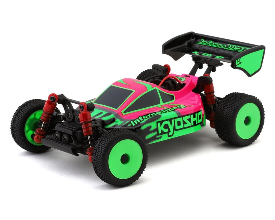 Kyosho MB-010 Mini-Z Inferno MP9 Electric 4WD Micro Buggy Readyset  (Pink/Green) w/2.4GHz Radio