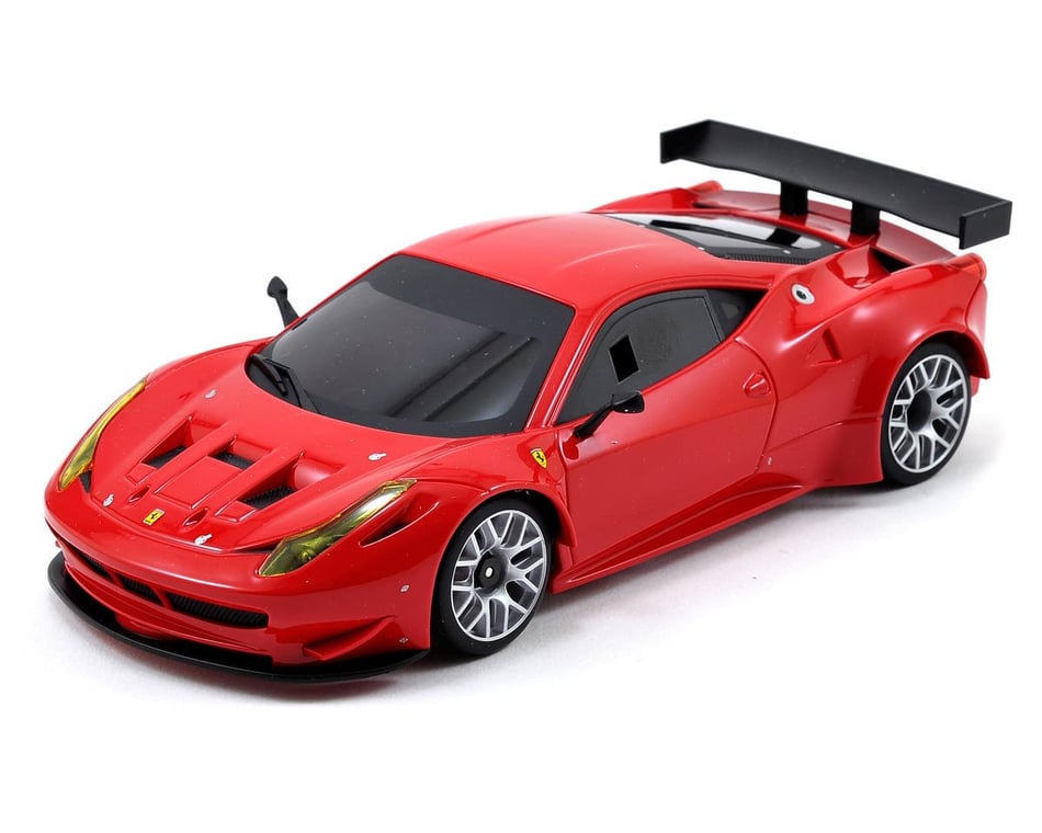 Kyosho MR-03S Mini-Z Racer Sports ReadySet w/Ferrari 458 Italia GT2 Body &  KT-19 2.4GHz (Red)