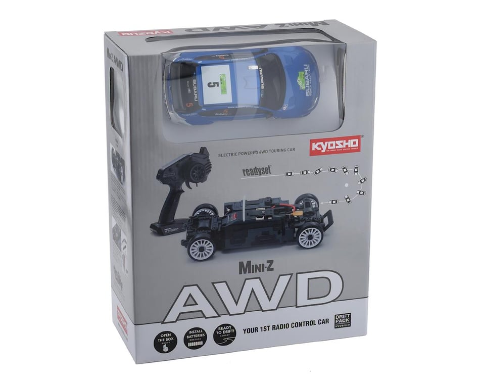 Kyosho MA-020 AWD Mini-Z Sports ReadySet w/Subaru 2008 WRC Impreza Body &  2.4GHz Radio