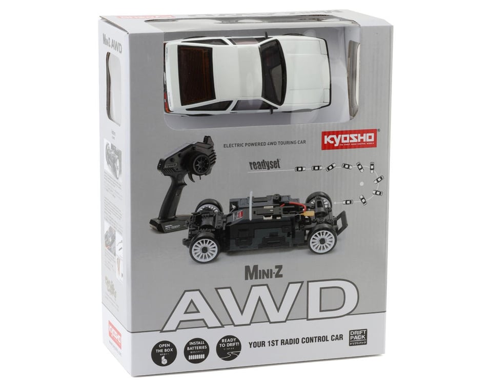 Kyosho MA-020 AWD Mini-Z ReadySet w/Toyota Sprinter Trueno AE86 Body  (White) & 2.4GHz Radio